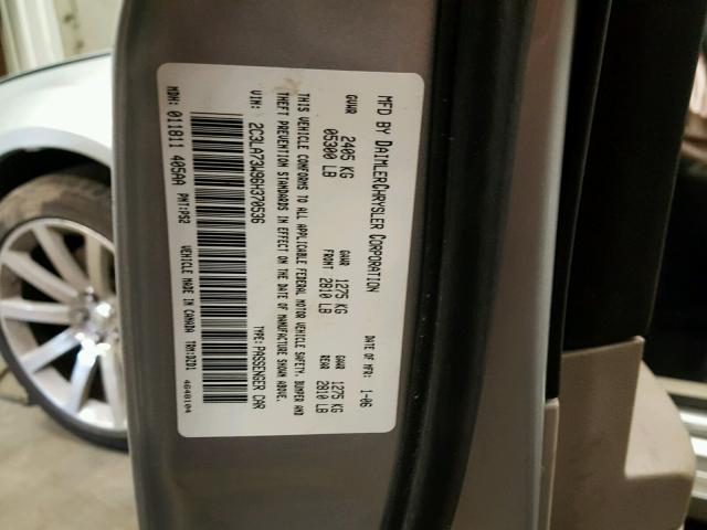 2C3LA73W96H370536 - 2006 CHRYSLER 300C SRT-8 SILVER photo 10