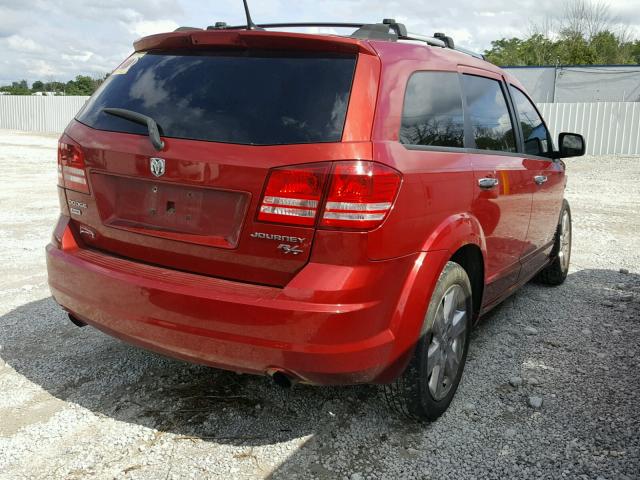 3D4PH6FV0AT123849 - 2010 DODGE JOURNEY R/ RED photo 4