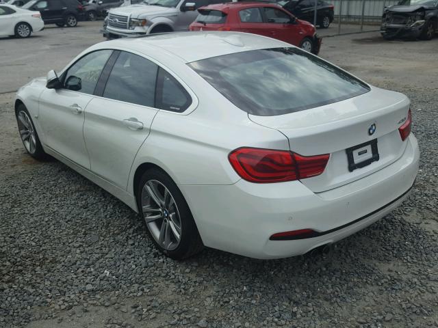 WBA4J1C5XJBG78434 - 2018 BMW 430I GRAN WHITE photo 3