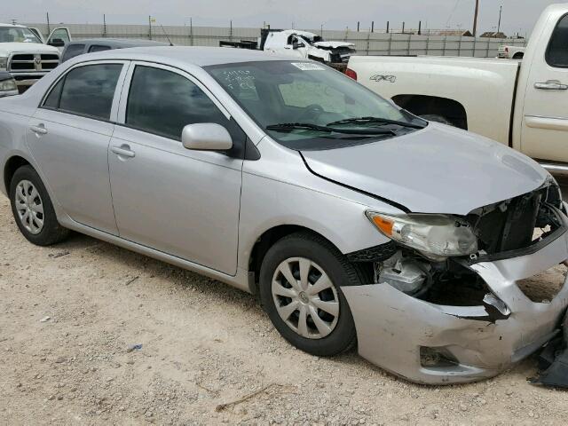 2T1BU4EE3AC532780 - 2010 TOYOTA COROLLA SILVER photo 1