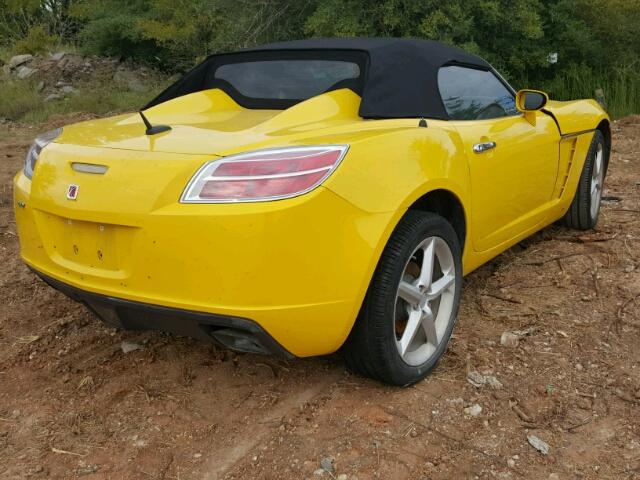 1G8MC35B98Y134050 - 2008 SATURN SKY YELLOW photo 4