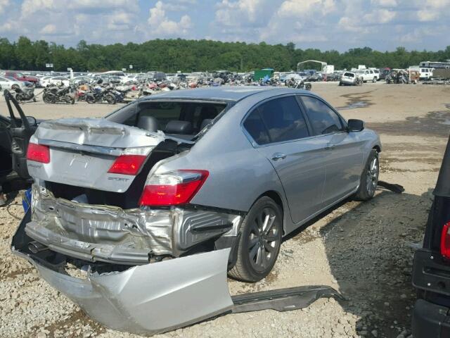 1HGCR2F53EA204411 - 2014 HONDA ACCORD SPO SILVER photo 4