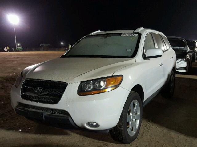 5NMSH13E09H328434 - 2009 HYUNDAI SANTA FE WHITE photo 2