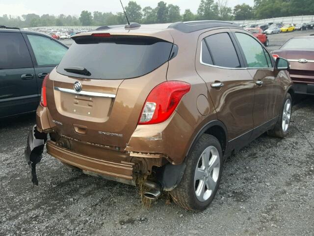 KL4CJASB6GB649731 - 2016 BUICK ENCORE BROWN photo 4