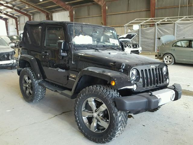 1C4AJWBG1EL287725 - 2014 JEEP WRANGLER S BLACK photo 1