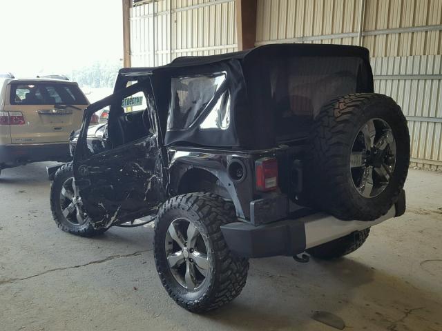 1C4AJWBG1EL287725 - 2014 JEEP WRANGLER S BLACK photo 3