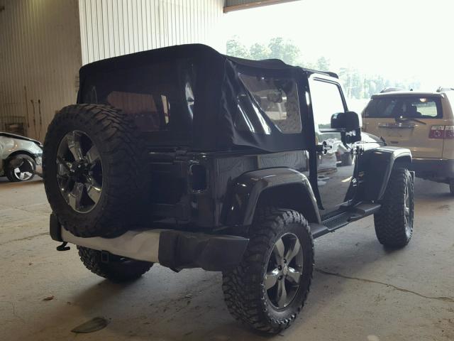 1C4AJWBG1EL287725 - 2014 JEEP WRANGLER S BLACK photo 4