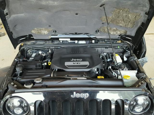 1C4AJWBG1EL287725 - 2014 JEEP WRANGLER S BLACK photo 7