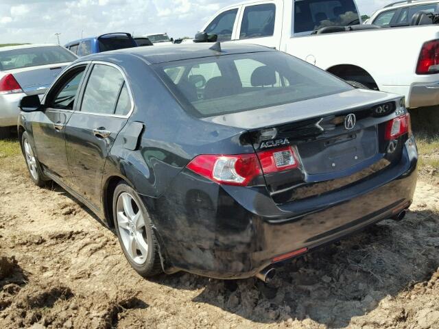 JH4CU2F64AC022994 - 2010 ACURA TSX BLACK photo 3