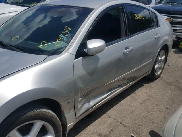 1N4BA41E44C906069 - 2004 NISSAN MAXIMA SE SILVER photo 9