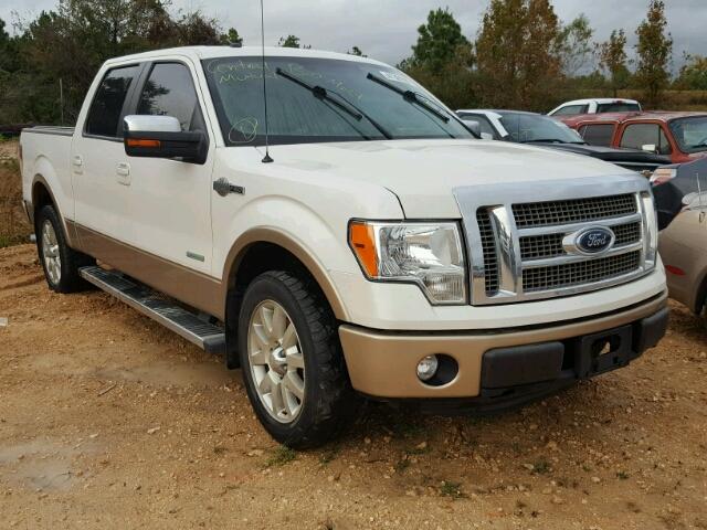 1FTFW1CT9CKD57433 - 2012 FORD F150 SUPER WHITE photo 1