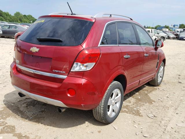 3GNAL3E55CS639044 - 2012 CHEVROLET CAPTIVA SP RED photo 4