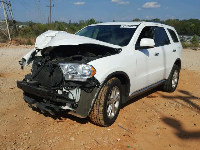 1C4RDJDG2DC692095 - 2013 DODGE DURANGO CR WHITE photo 2