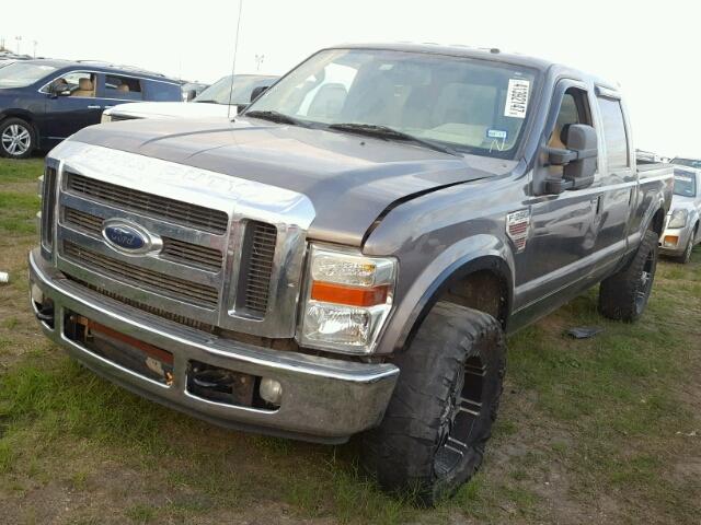 1FTSW21R58EB18821 - 2008 FORD F250 SUPER GRAY photo 2