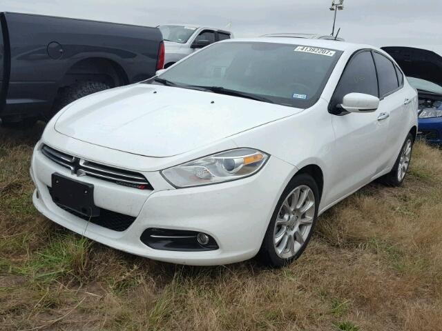 1C3CDFCH9DD291297 - 2013 DODGE DART LIMIT WHITE photo 2