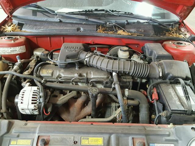 1G2JB5246X7584437 - 1999 PONTIAC SUNFIRE SE RED photo 7