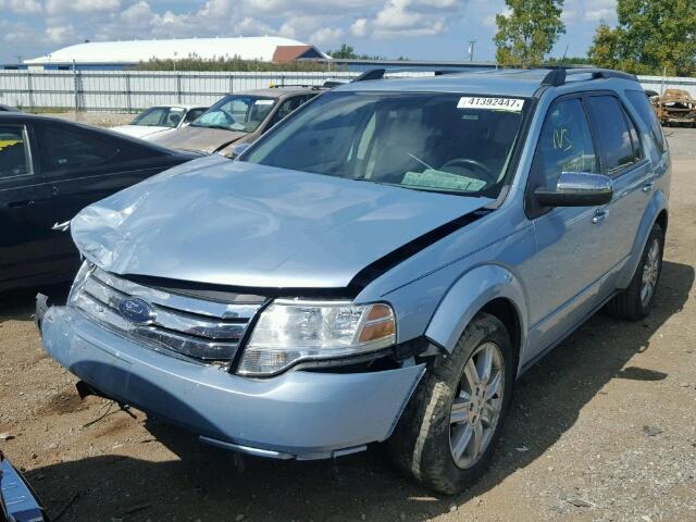 1FMDK06W48GA40278 - 2008 FORD TAURUS X L BLUE photo 2