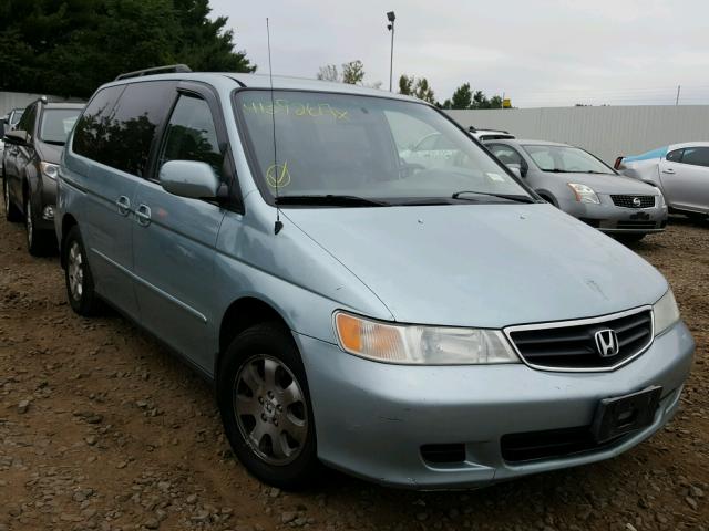 5FNRL189X4B021212 - 2004 HONDA ODYSSEY EX BLUE photo 1