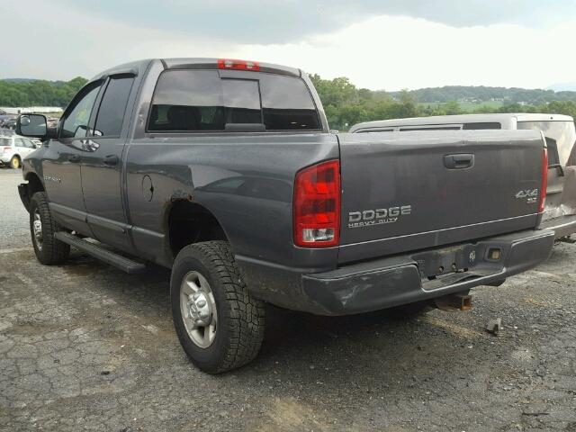 1D7KU28DX4J159694 - 2004 DODGE RAM 2500 S GRAY photo 3