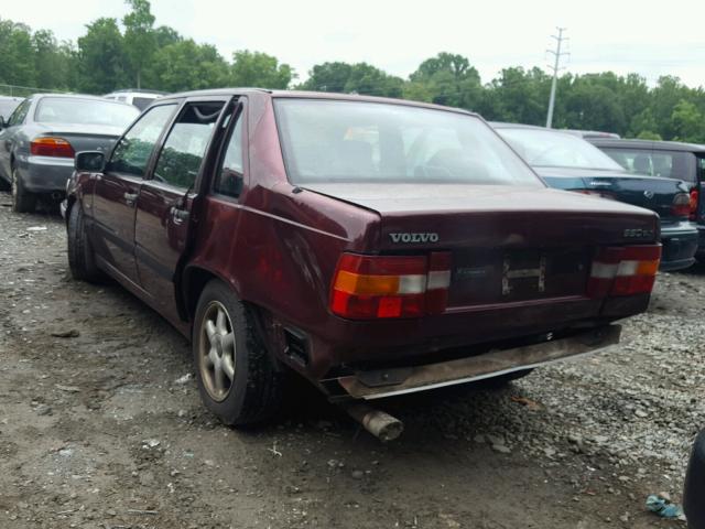 YV1LS5509P2037408 - 1993 VOLVO 850 BURGUNDY photo 3