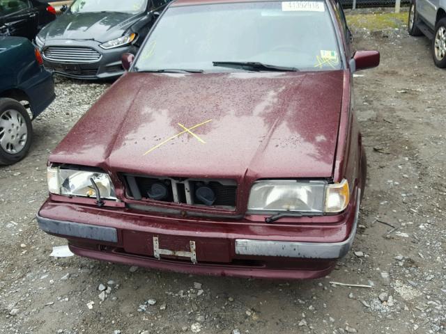 YV1LS5509P2037408 - 1993 VOLVO 850 BURGUNDY photo 7