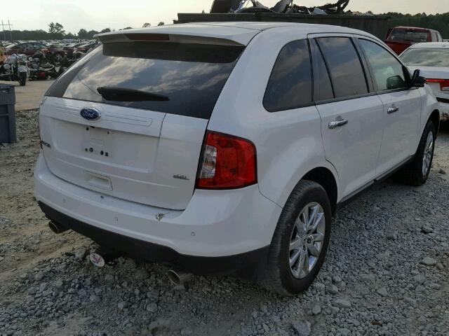 2FMDK3JC9BBB06272 - 2011 FORD EDGE SEL WHITE photo 4