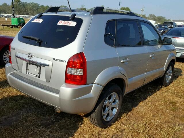 KM8JN12B39U970517 - 2009 HYUNDAI TUCSON SILVER photo 4