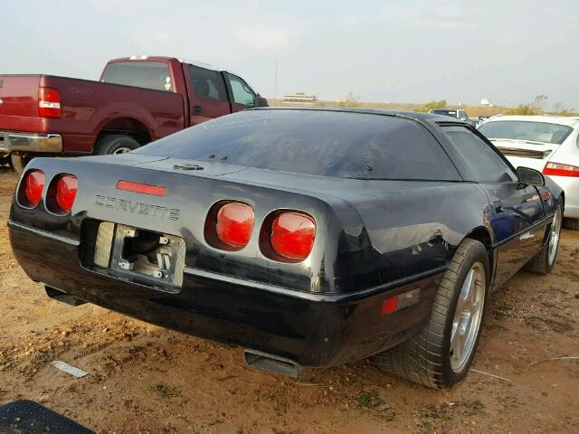 1G1YY22P9T5111292 - 1996 CHEVROLET CORVETTE BLACK photo 4