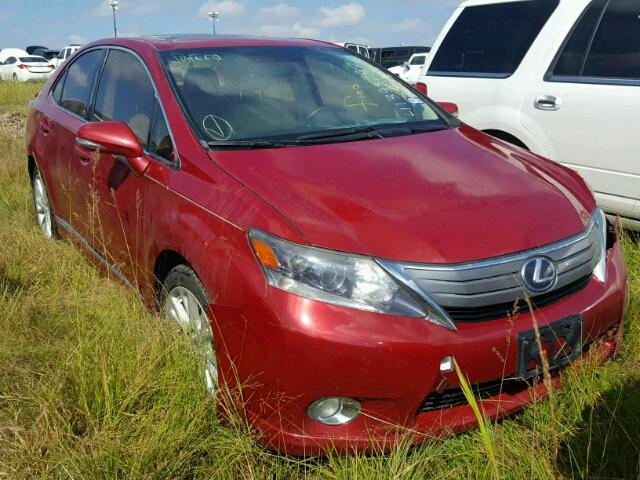 JTHBB1BA9A2009265 - 2010 LEXUS HS 250H RED photo 1