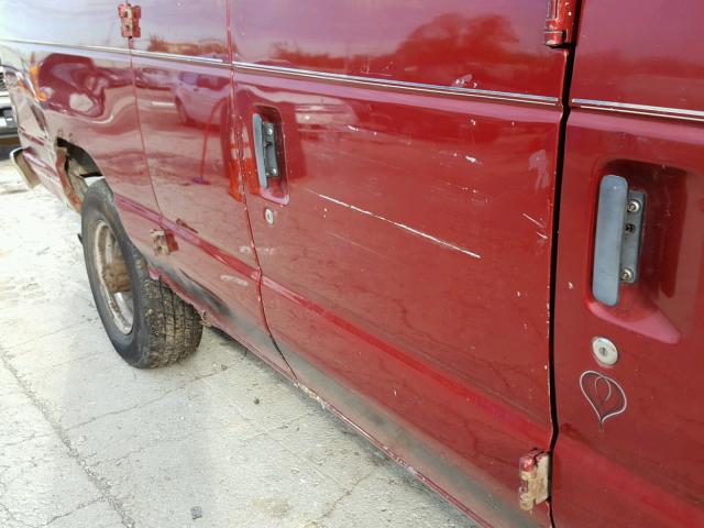 1FBJS31F9VHB59597 - 1997 FORD ECONOLINE RED photo 9