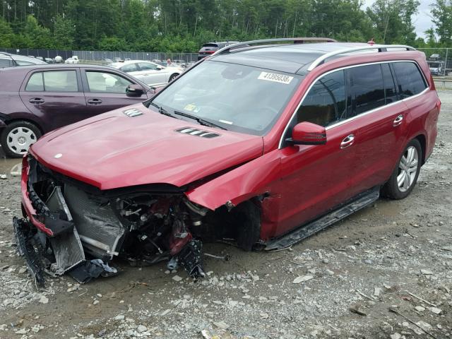 4JGDF6EE6HA841491 - 2017 MERCEDES-BENZ GLS 450 4M RED photo 2