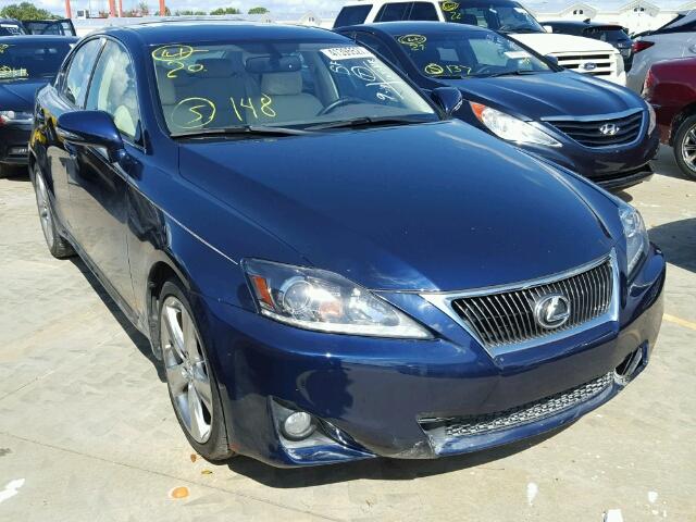 JTHBF5C22B5142534 - 2011 LEXUS IS 250 BLUE photo 1