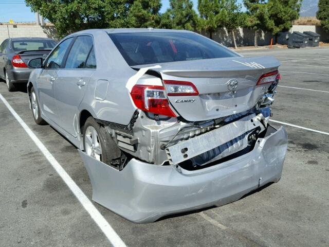 4T1BF1FK4DU712446 - 2013 TOYOTA CAMRY L SILVER photo 3