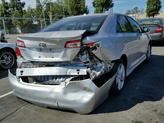 4T1BF1FK4DU712446 - 2013 TOYOTA CAMRY L SILVER photo 4