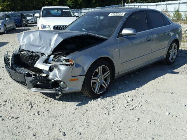 WAUDF68E98A131384 - 2008 AUDI A4 GRAY photo 2