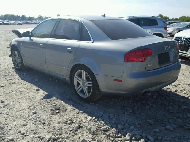 WAUDF68E98A131384 - 2008 AUDI A4 GRAY photo 3