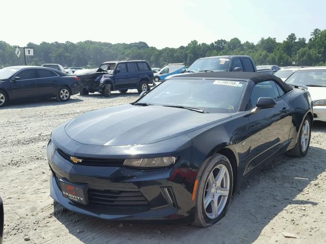 1G1FB3DS8G0163905 - 2016 CHEVROLET CAMARO LT BLACK photo 2