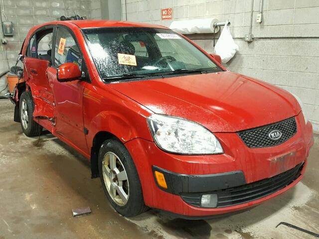 KNADE163566066668 - 2006 KIA RIO RED photo 1