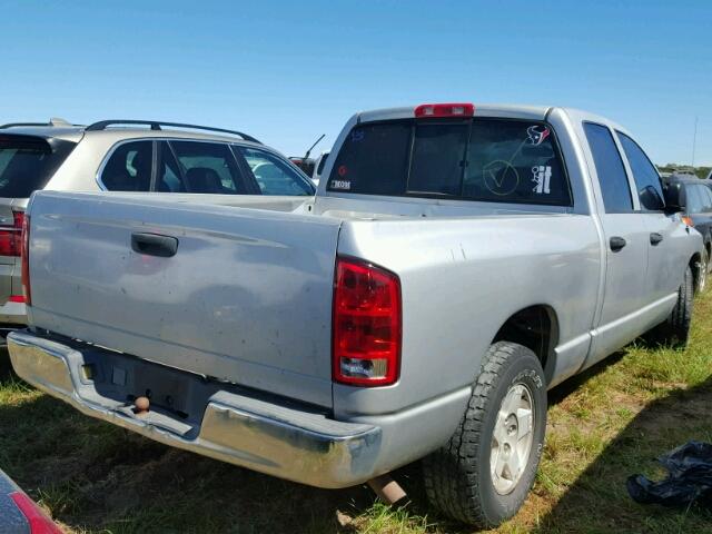 1D7HA18N74S667508 - 2004 DODGE RAM 1500 S SILVER photo 4