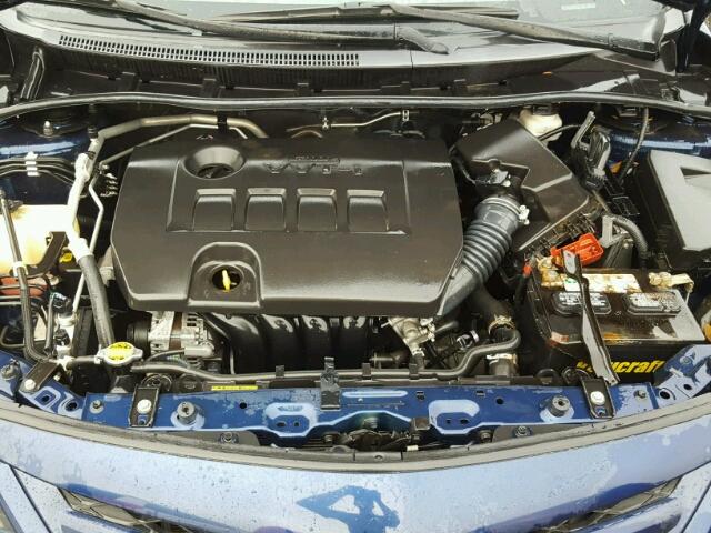 5YFBU4EE8DP118530 - 2013 TOYOTA COROLLA BLUE photo 7