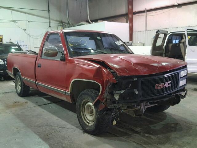 1GTDC14K0MZ504673 - 1991 GMC SIERRA C15 RED photo 1