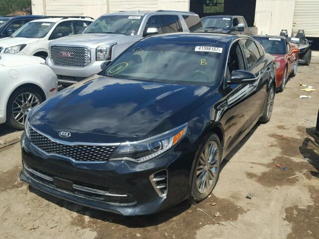 5XXGV4L26GG086833 - 2016 KIA OPTIMA SXL BLACK photo 2