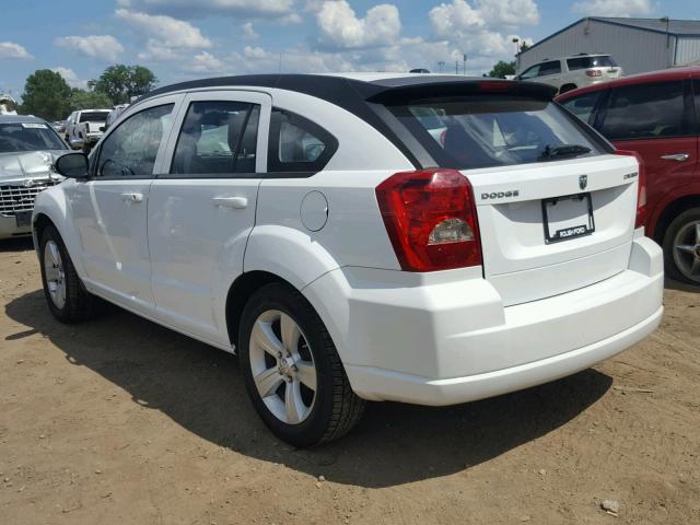 1B3CB3HA5BD295664 - 2011 DODGE CALIBER MA WHITE photo 3