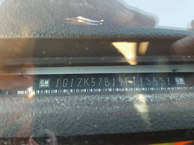 1G1ZK57B19F113531 - 2009 CHEVROLET MALIBU LTZ 白色 照片 10