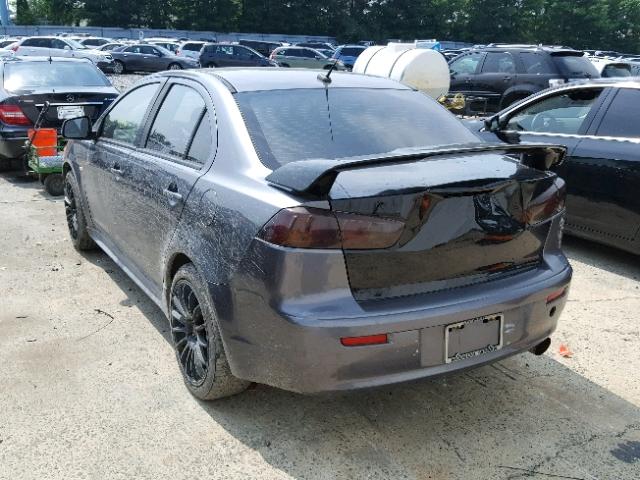 JA3AU86U88U007024 - 2008 MITSUBISHI LANCER GTS GRAY photo 3