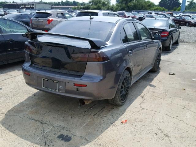 JA3AU86U88U007024 - 2008 MITSUBISHI LANCER GTS GRAY photo 4