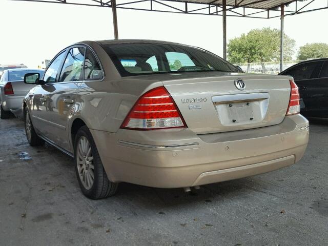 1MEHM42195G617088 - 2005 MERCURY MONTEGO PR 金色 照片 3