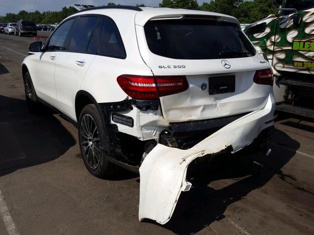 WDC0G4KB5JV015111 - 2018 MERCEDES-BENZ GLC 300 4M WHITE photo 3