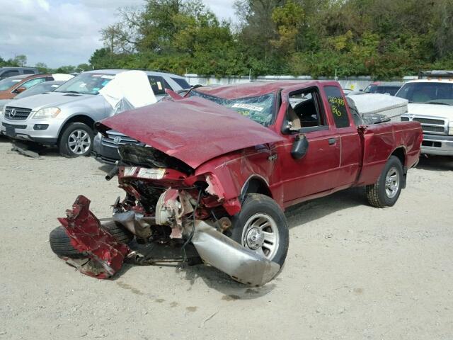 1FTYR14V6YPB75389 - 2000 FORD RANGER BURGUNDY photo 2