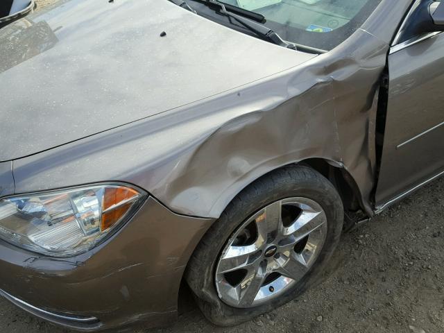 1G1ZC5EB1AF214427 - 2010 CHEVROLET MALIBU 1LT BROWN photo 9